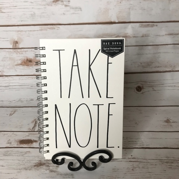 Rae Dunn Take Note Small Sprial Notebook - Picture 2 of 6